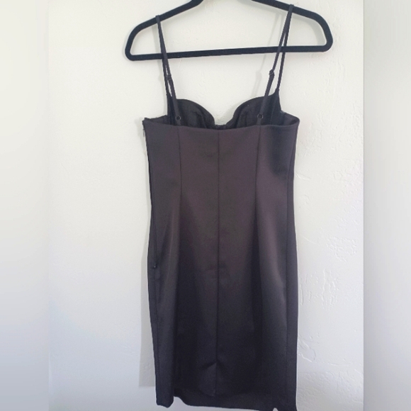 NWT H&M black satin bustier dress - Picture 2 of 12